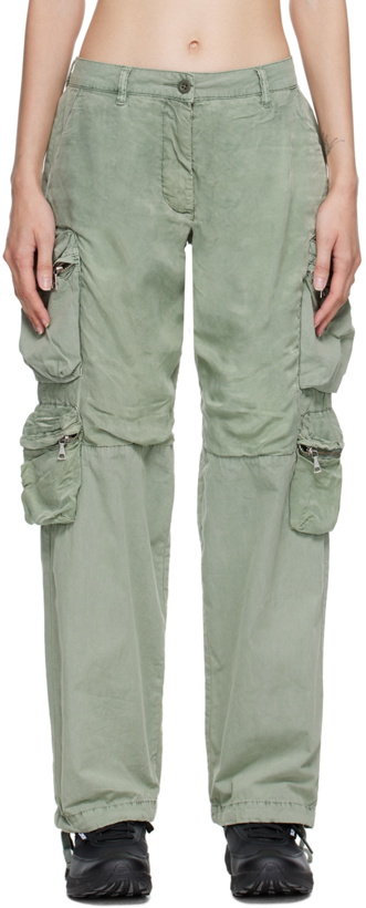 Photo: John Elliott Green Parachute Trousers