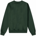 Pass~Port Men's Tea~Pot Embroidery Crew Sweat in Forest Green