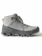 ON - Cloudrock Waterproof Rubber-Trimmed Mesh Boots - Gray