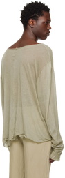 Gabriela Coll Garments Khaki No.223 Long Sleeve T-Shirt
