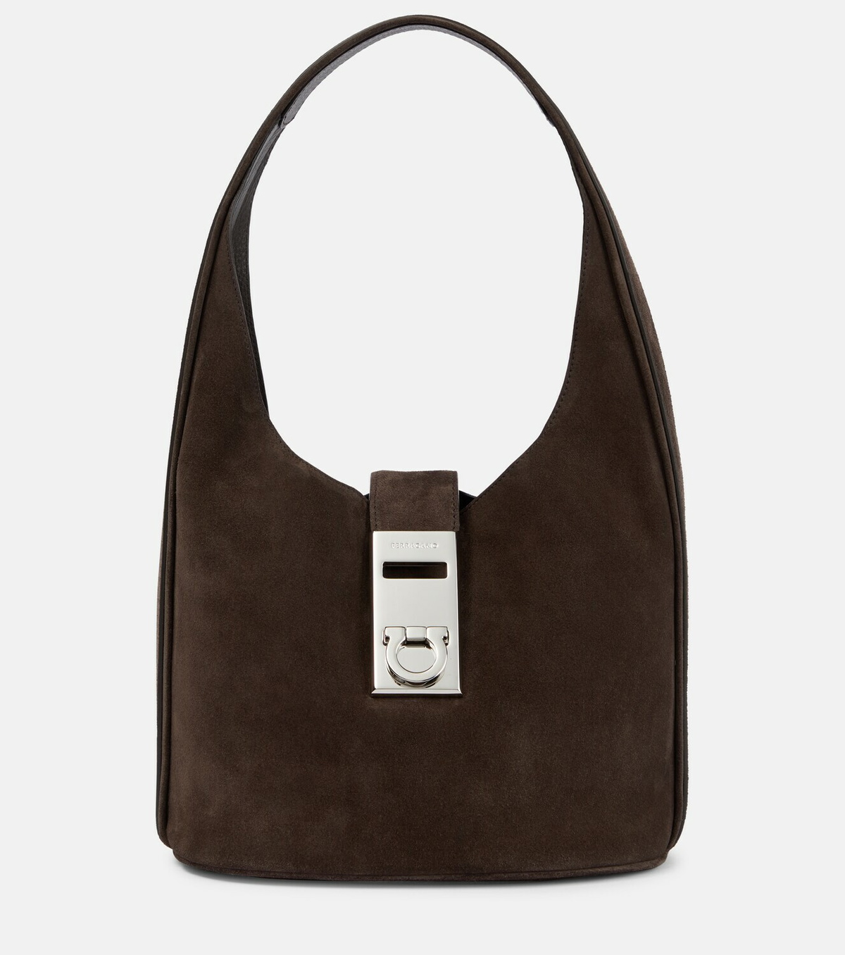 Ferragamo suede discount shoulder bag