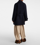 Loewe Belted double-breasted wool coat