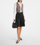 Loro Piana Bale Small leather bucket bag