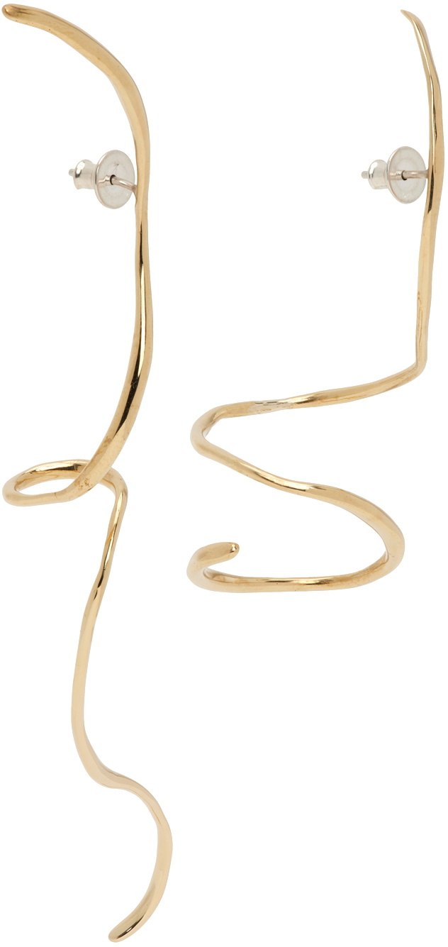 FARIS Gold Boa Earrings Faris