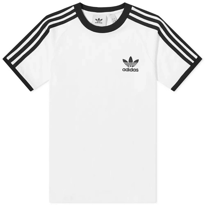 Photo: Adidas Men's 3 Stripe T-Shirt in White