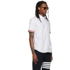 Thom Browne Gray Straight Fit Button Down Short Sleeve Shirt