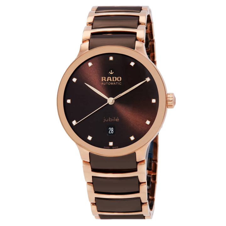 Photo: Rado Centrix Automatic Diamond Brown Dial Unisex Watch R30017732