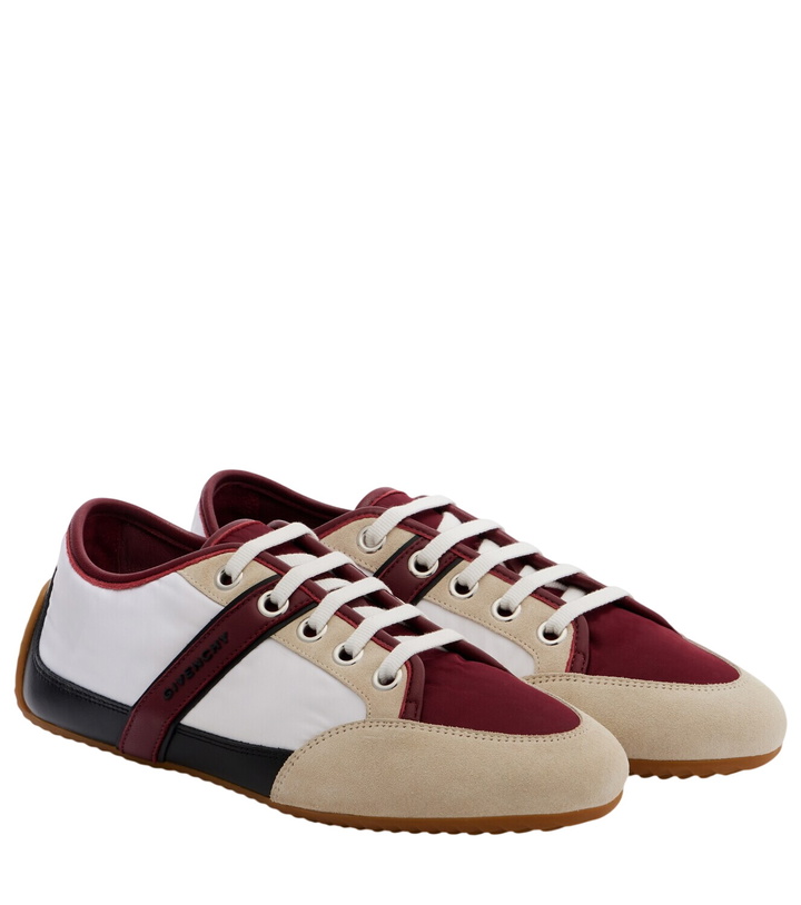 Photo: Givenchy Slim suede-trimmed sneakers