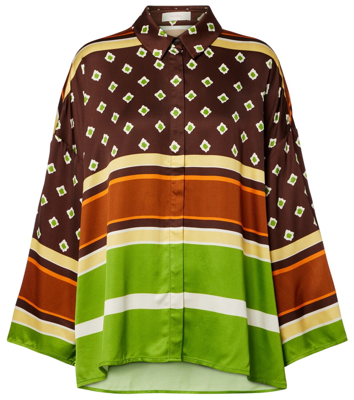 Photo: Faithfull Cora printed satin shirt