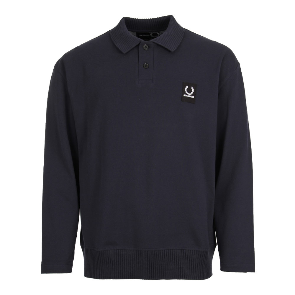 Long Sleeved Polo Shirt - Navy