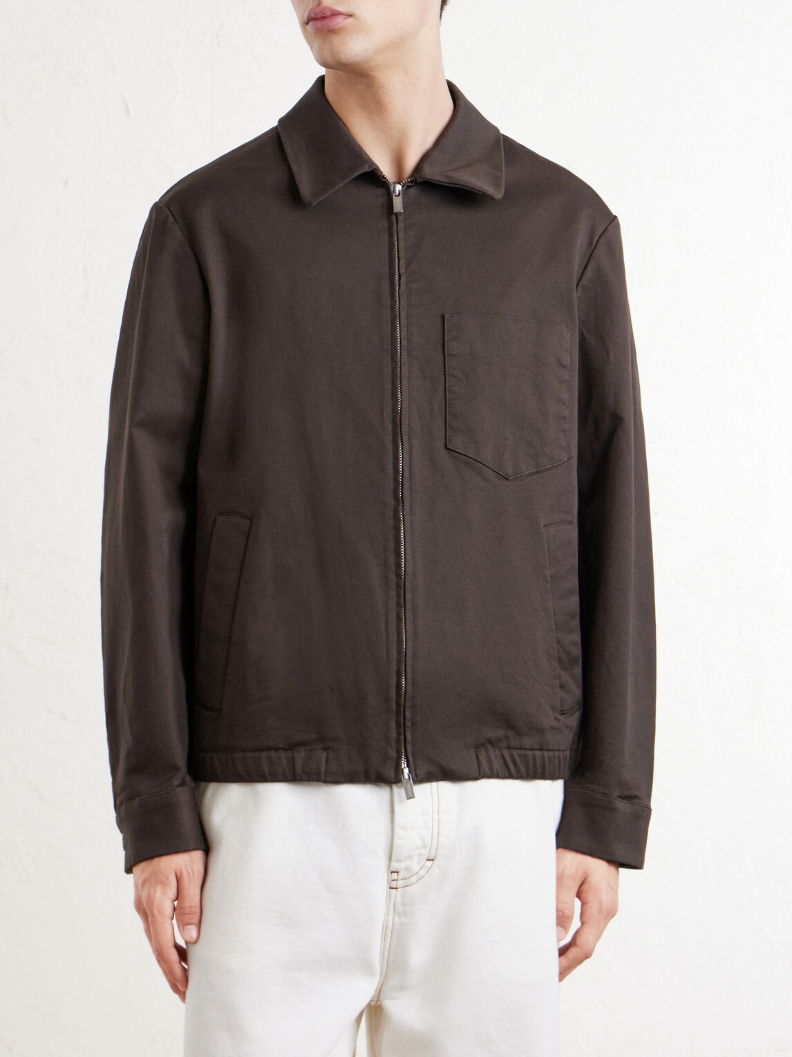Barena - Cotton-Blend Gabardine Blouson Jacket - Brown