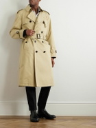 TOM FORD - Double-Breasted Cotton and Silk-Blend Trench Coat - Neutrals