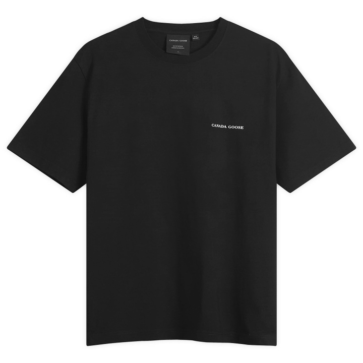 Photo: Canada Goose Men's Novo T-Shirt With Back Graphic in Black