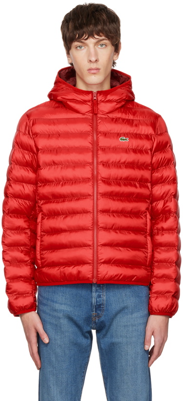 Photo: Lacoste Red Quilted Jacket
