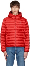 Lacoste Red Quilted Jacket