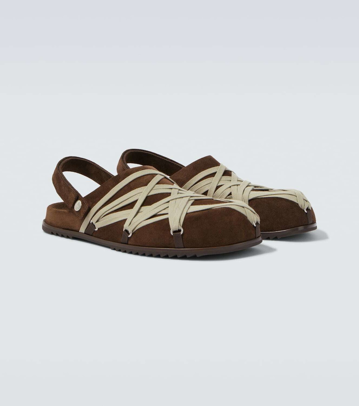 Rick Owens Megalace suede mules