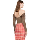 Vivienne Westwood Brown Bea Corset Cardi Top