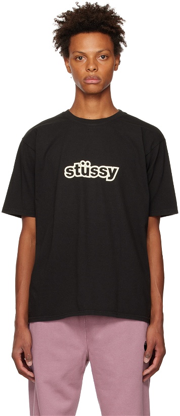 Photo: Stüssy Black Pigment-Dyed T-Shirt