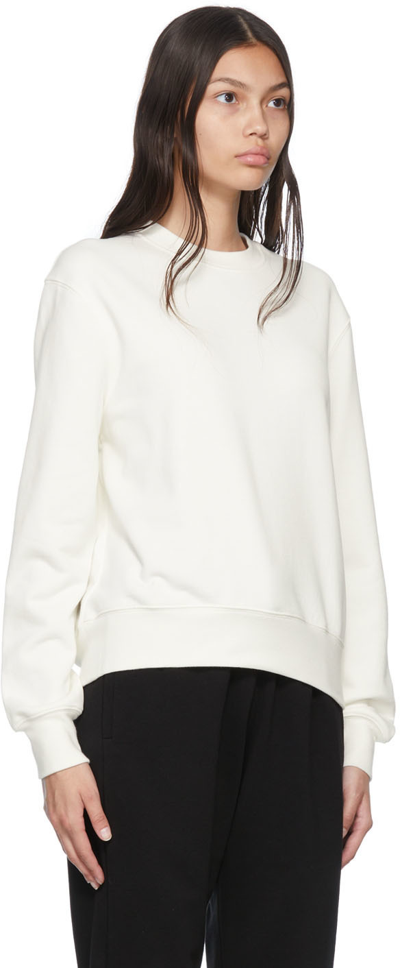 WARDROBE.NYC Off-White Cotton Sweatshirt