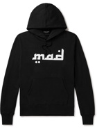 UNDERCOVER MADSTORE - MADSTORE Printed Cotton-Jersey Hoodie - Black