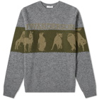 JW Anderson Animal Logo Intarsia Crew Knit