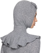 SHUSHU/TONG Gray Cape Balaclava
