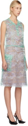 Maison Margiela Green Sheer Tea Midi Dress