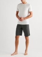 Sunspel - Lounge Cotton and Modal-Blend Jersey Drawstring Shorts - Gray
