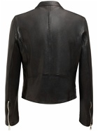 BALMAIN - Zipped Leather Biker Jacket