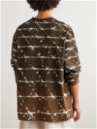 Jil Sander - Oversized Ombré Printed Cotton-Jersey T-Shirt - Brown