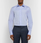 TOM FORD - Light-Blue Slim-Fit Cotton-Poplin Shirt - Men - Light blue