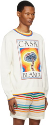 Casablanca White Mind Vibrations Sweater