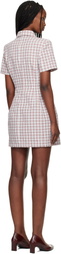 WILLY CHAVARRIA Red & White Chavela Minidress