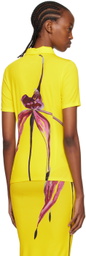Louisa Ballou Yellow Graphic Polo
