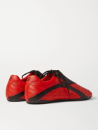 Balenciaga - Zen Logo-Print Faux Leather Sneakers - Red