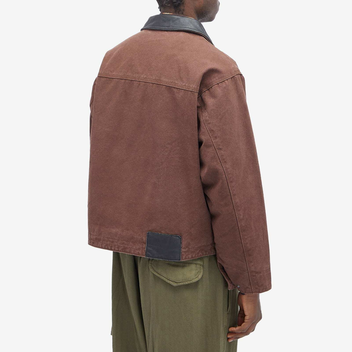 FrizmWORKS Men's Heavy Canvas Work Jacket in Brown