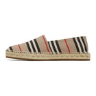 Burberry Beige Alport Icon Stripe Espadrilles