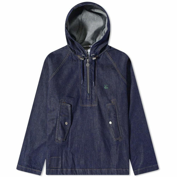 Photo: A.P.C. x Lacoste Denim Smock