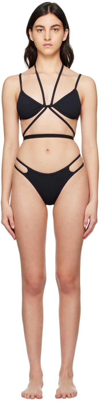 ANDREĀDAMO Black Double Bikini