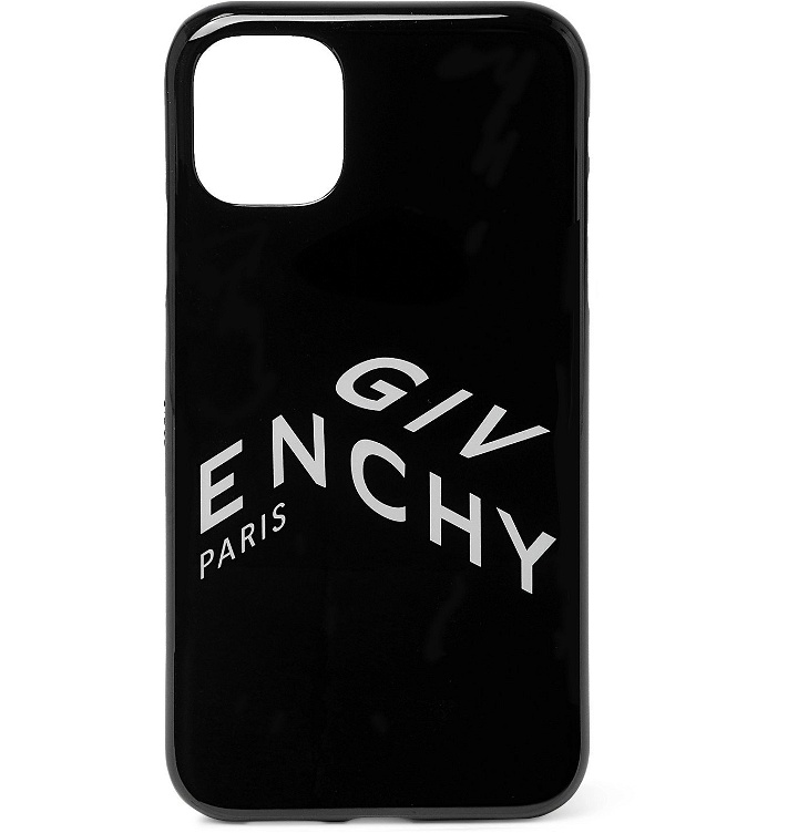 Photo: GIVENCHY - Logo-Print PU iPhone 11 Case - Black