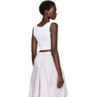 Vivienne Westwood White Cropped Rib Tank Top