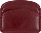 A.P.C. Red Demi-Lune Card Holder