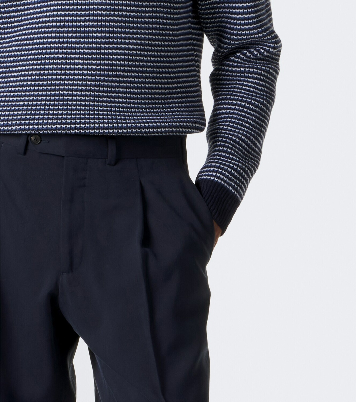 Lardini Striped wool and cashmere sweater