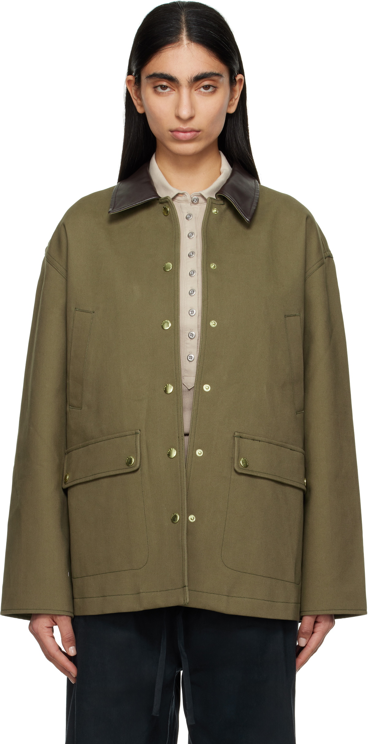 rag & bone Khaki Cassidy Cotton Jacket