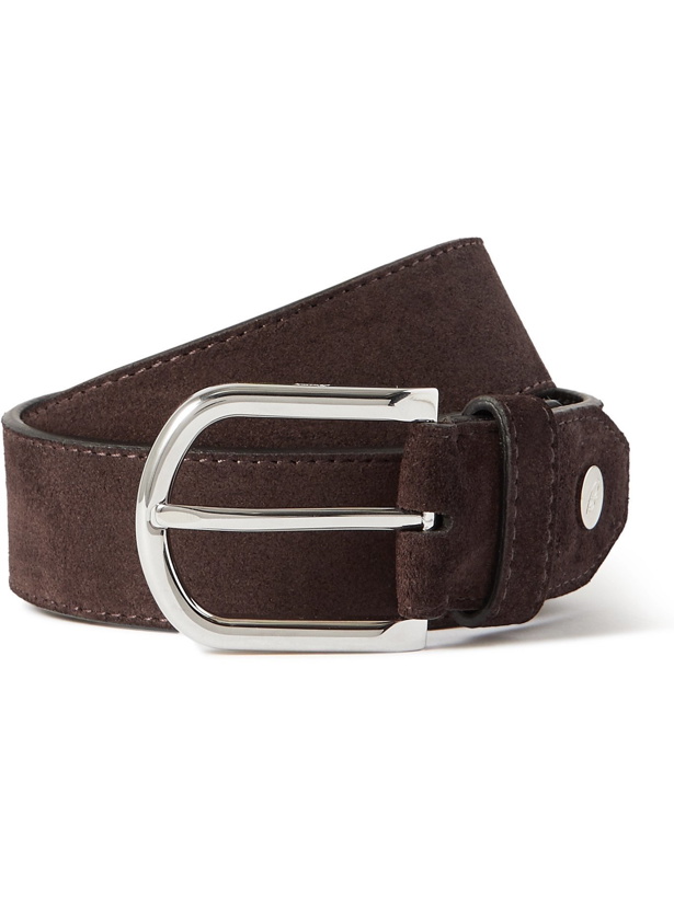 Photo: BRIONI - 3cm Leather Belt - Brown