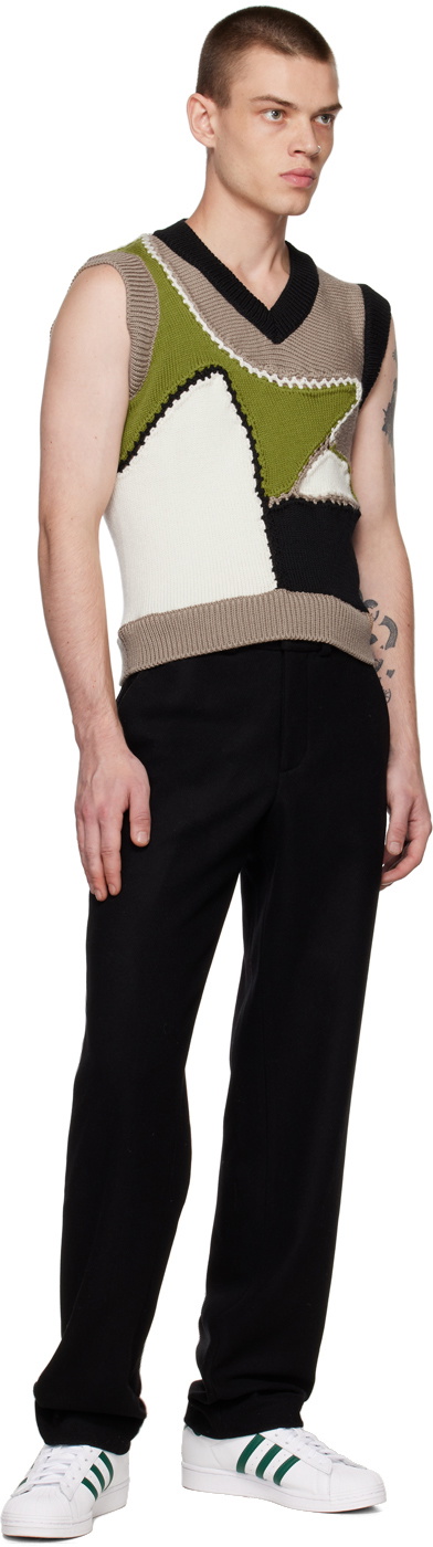 Bethany Williams Brown Colorblocked Vest