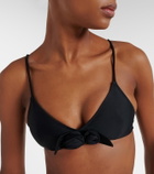 Coperni Flower floral-appliqué bikini top