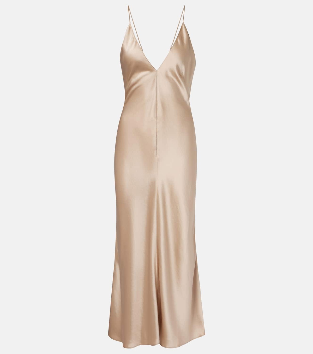 Leset Barb satin slip dress