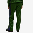 Needles Women's Poly Smooth Track Pant in Ivy Green