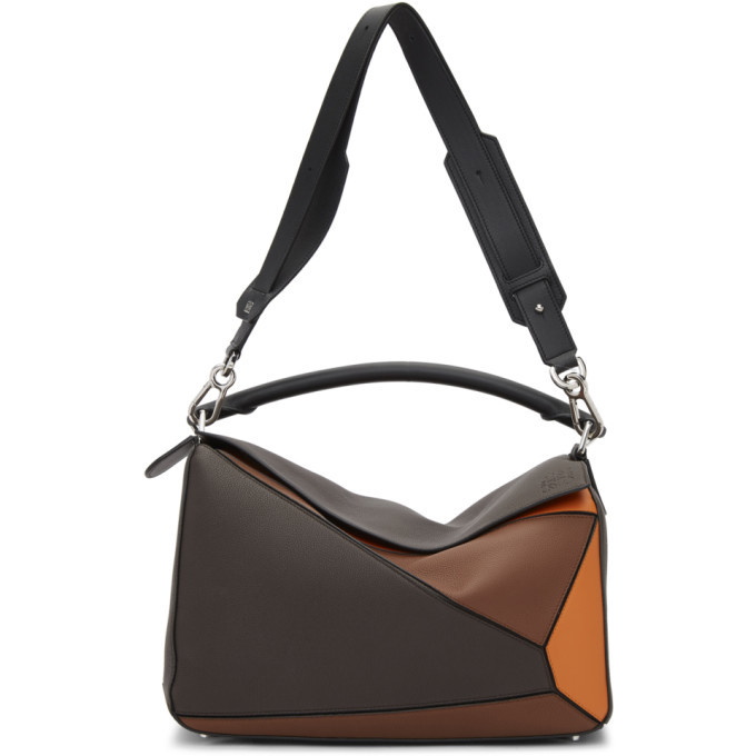 Loewe // Brown Large Puzzle Bag – VSP Consignment